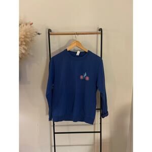 Cute Bicycle Graphic Sweatshirt - Women's Size Small